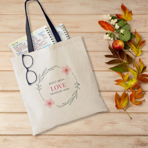 Gebouwd Met Liefde Opgevoed Door Moeder Bloemig Ci Tote Bag