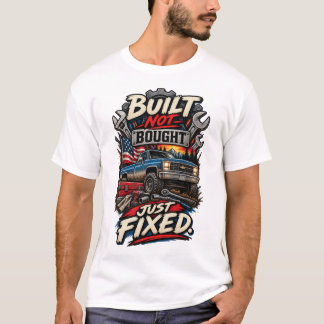 Gebouwd Niet Gekocht Gewoon Gerepareerd Grappige M T-shirt
