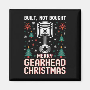 Gebouwd Niet Gekocht Zuiger Grappig Merry Gearhead Magneet