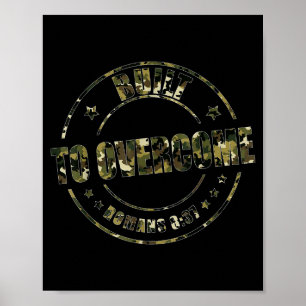 Gebouwd om camouflage christelijke werkoutscriptuu poster