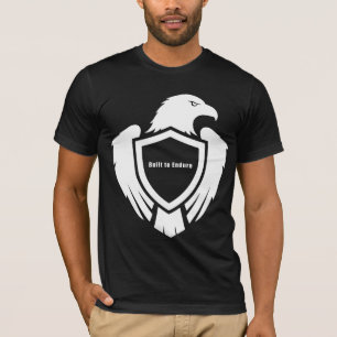 Gebouwd om Eagle Symbool van onbuigzame innerlijke T-shirt