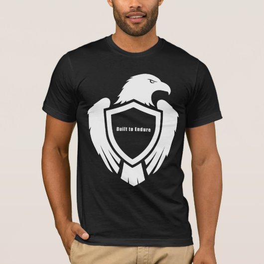 Gebouwd om Eagle Symbool van onbuigzame innerlijke T-shirt (Voorkant)