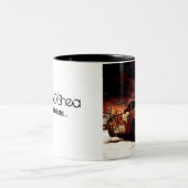 "Gebouwd om gebroken te worden..." Twee Tone Tweekleurige Koffiemok (Center)