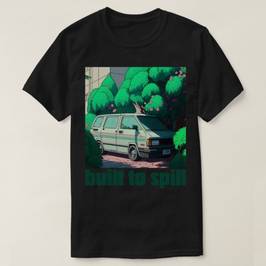 Gebouwd om origineel ventilatorkunstwerk te morsen t-shirt (Design voorkant)