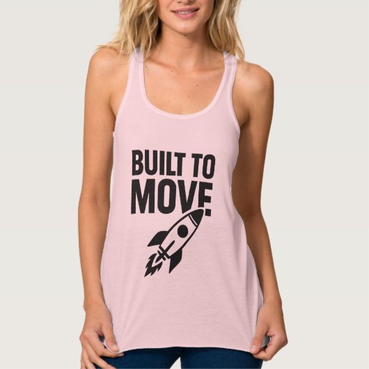 Gebouwd om T-shirt te verplaatsen (Voorkant)