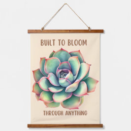 Gebouwd om te bloeien hangend wandkleed