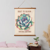 Gebouwd om te bloeien hangend wandkleed (Slaapkamer)