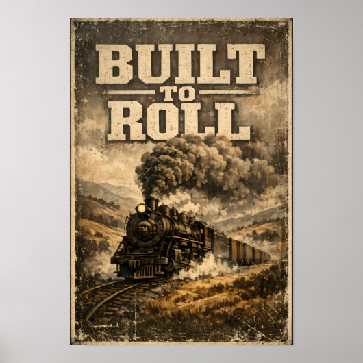 Gebouwd om te rollen poster (Voorkant)