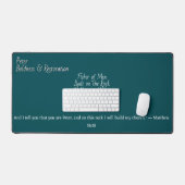 "Gebouwd op de Rots" Bijbels Bureaumat (Keyboard & Muis)