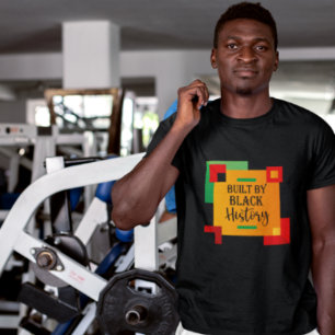 Gebouwd op zwarte geschiedenis - Zwarte geschieden T-shirt
