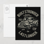 Gebouwd sterker om langer te duren | VS-vrachtwage Briefkaart (Voorkant / Achterkant)