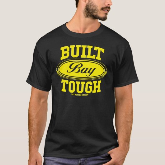 Gebouwd stevige bay - Geel T-shirt (Voorkant)