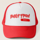 Gebouwd van Grit™ Grind Hustle Crown of Resilience Trucker Pet (Voorkant)