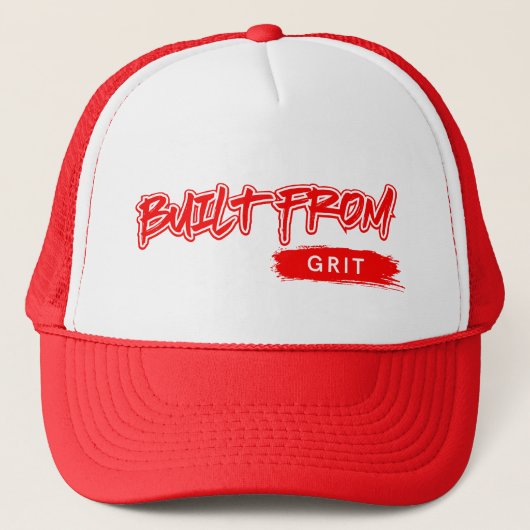 Gebouwd van Grit™ Grind Hustle Crown of Resilience Trucker Pet (Voorkant)
