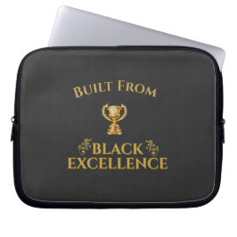 Gebouwd vanuit het zwarte excellentie-erfgoed laptop sleeve