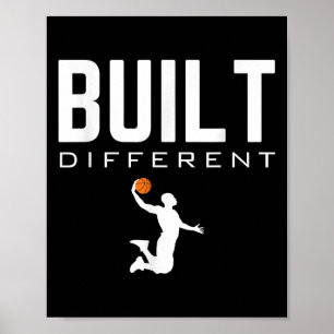 Gebouwd Verschillende basketbalspeler Quote Game D Poster