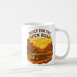 Gebouwd voor de Retro Truck Art van de Open Weg Koffiemok