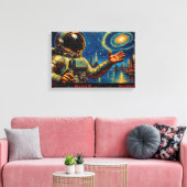 GEBOUWD VOOR DE TOEKOMST-8 CANVAS AFDRUK (Insitu (Woonkamer))