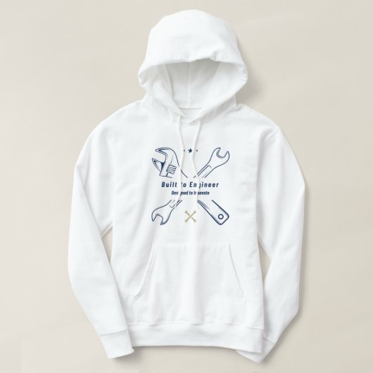 Gebouwd voor Engineer Mechanical Engineering Hoodie (Design voorkant)