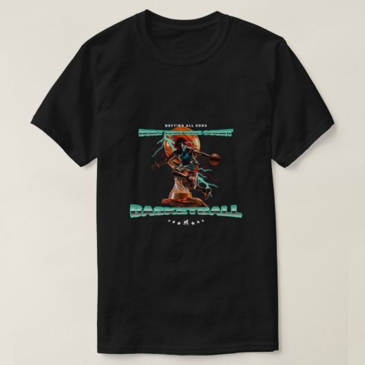 GEBOUWD VOOR HET VELD, BASKETBAL T-SHIRT (Design voorkant)