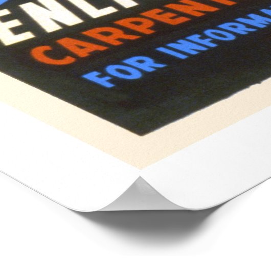 Gebouwd voor je marine! poster (Hoek)