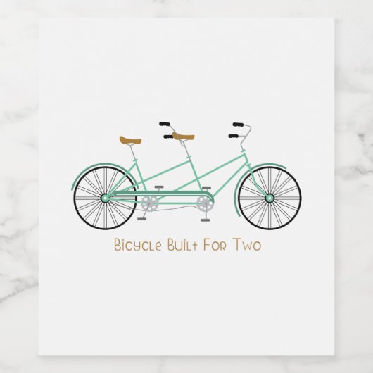 Gebouwd voor twee wijn etiket (Enkel label)