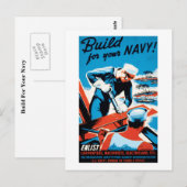 Gebouwd voor uw marine briefkaart (Voorkant / Achterkant)