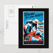 Gebouwd voor uw marine briefkaart (Voorkant / Achterkant)