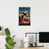 Gebouwd voor uw marine poster (Thuiskantoor)