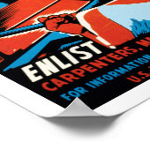 Gebouwd voor uw marine poster (Hoek)