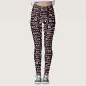 Gebouwd voor zwart roze leggings (Voorkant)