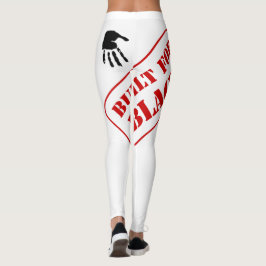 Gebouwd voor zwarte handdruk leggings