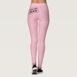 Gebouwd voor zwarte roze Leggings