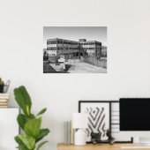 GEBOUWDE ALCATRAZ MODELINDUSTRIEËN POSTER (Thuiskantoor)