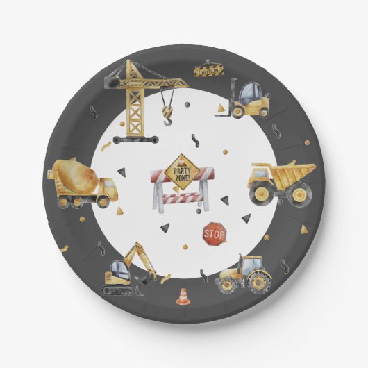 Gebouwde avonturen voor een Verjaardag van de Opwi Papieren Bordje (Voorkant)