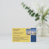 Gebouwen Aannemer Bouw Bouwkraan Visitekaartje (Staand voorkant)