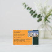 Gebouwen Aannemer Bouw Bouwkraan Visitekaartje (Staand voorkant)