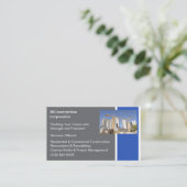 Gebouwen Aannemer Bouw Bouwkraan Visitekaartje (Staand voorkant)