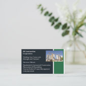 Gebouwen Aannemer Bouw Bouwkraan Visitekaartje (Staand voorkant)