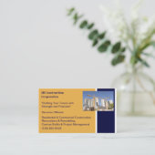 Gebouwen Aannemer Bouw Bouwkraan Visitekaartje (Staand voorkant)