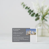 Gebouwen Aannemer Bouw Bouwkraan Visitekaartje (Staand voorkant)