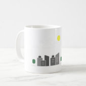 gebouwen architectuur stad koffiemok (Voorkant links)