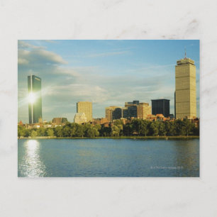 Gebouwen bij zonsondergang, John Hancock Tower, Bo Briefkaart