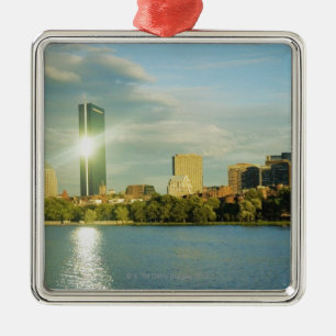 Gebouwen bij zonsondergang, John Hancock Tower, Bo Metalen Ornament