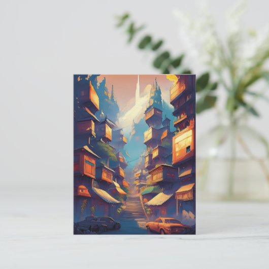 Gebouwen Briefkaart (Staand voorkant)