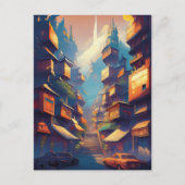 Gebouwen Briefkaart (Voorkant)