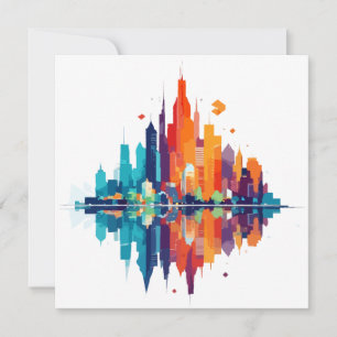 Gebouwen Cityscape Moderne wolkenkrabbers City Lif Kaart