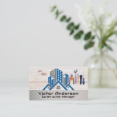 Gebouwen | Handgereedschap voor aannemers Visitekaartje (Staand voorkant)