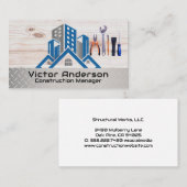 Gebouwen | Handgereedschap voor aannemers Visitekaartje (Voorkant / Achterkant)