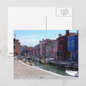 Gebouwen in Burano, Venetië Briefkaart (Voorkant / Achterkant)